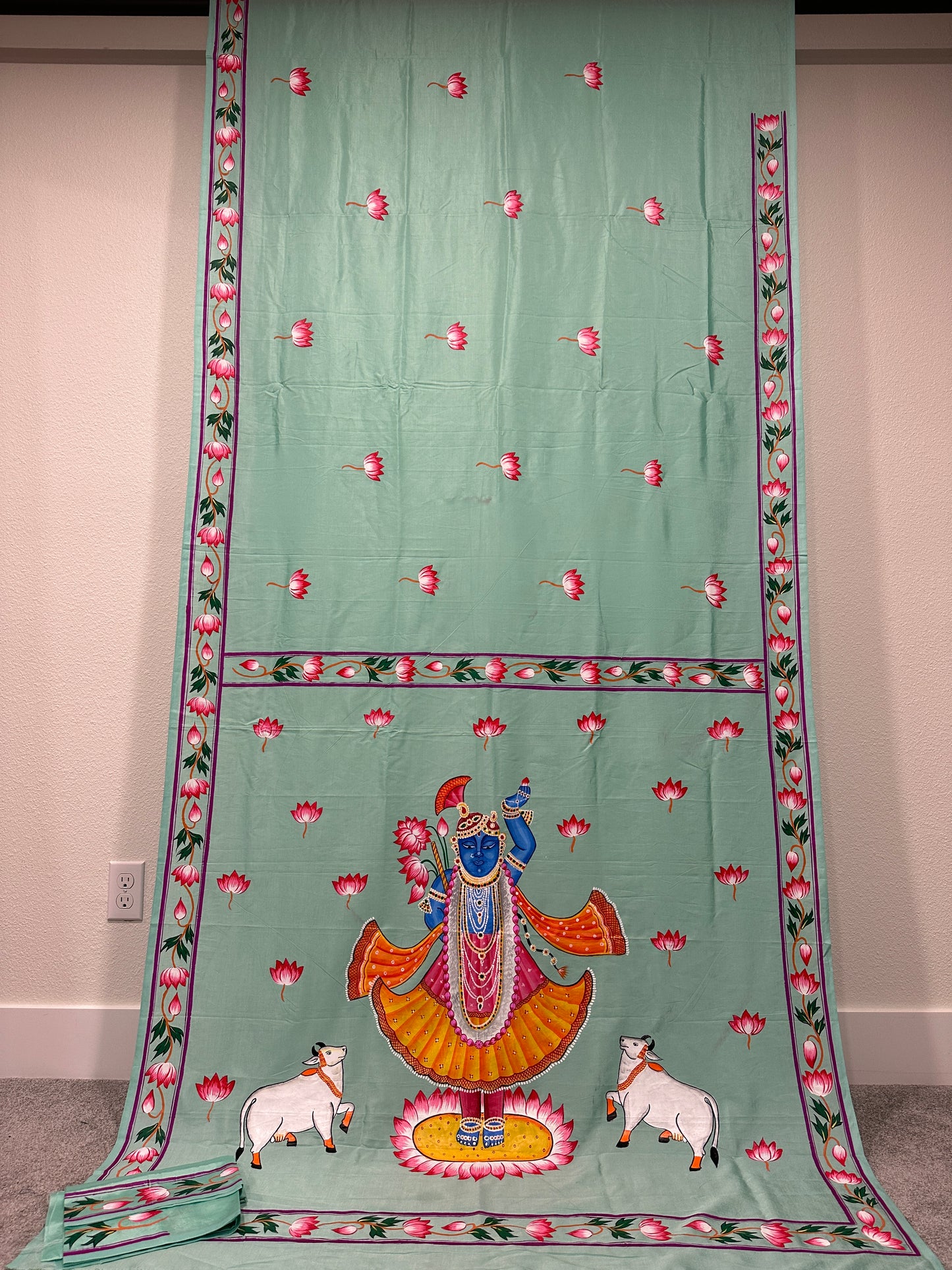 Pattachitra sarees - Sreenath Ji