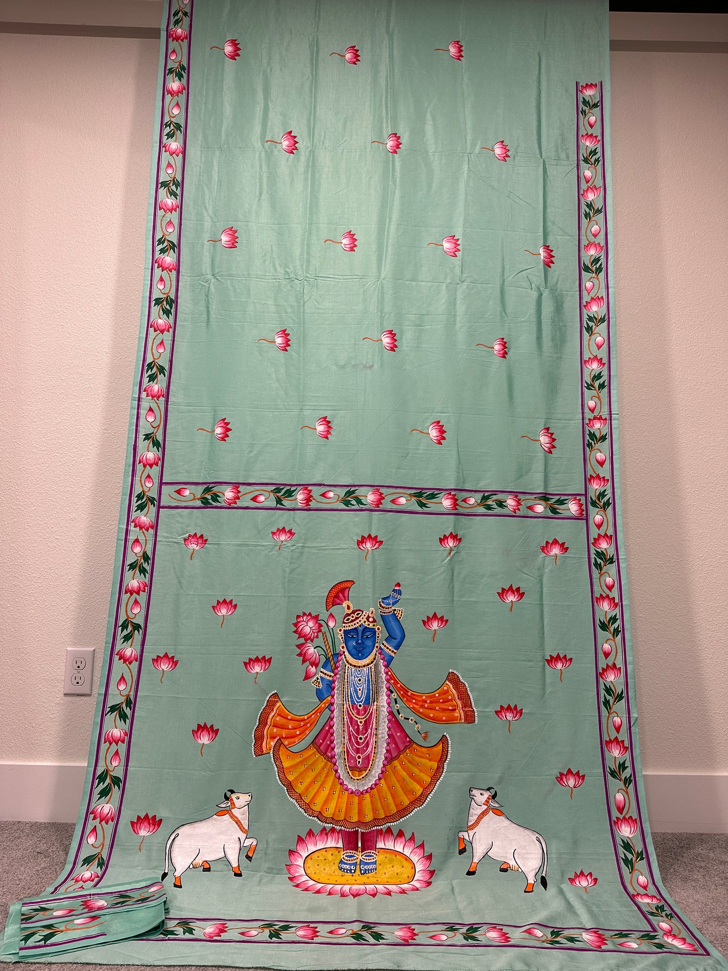 Pattachitra sarees - Sreenath Ji