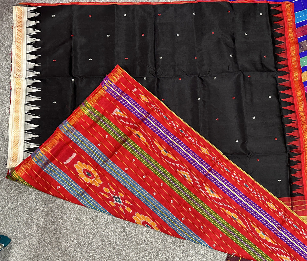 Berhampuri Double Palla Black