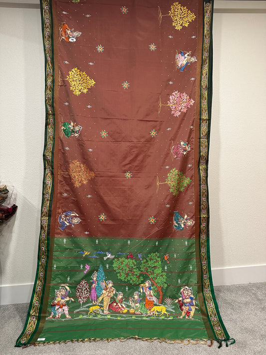 Pattachitra Saree - Sakhi Shringar