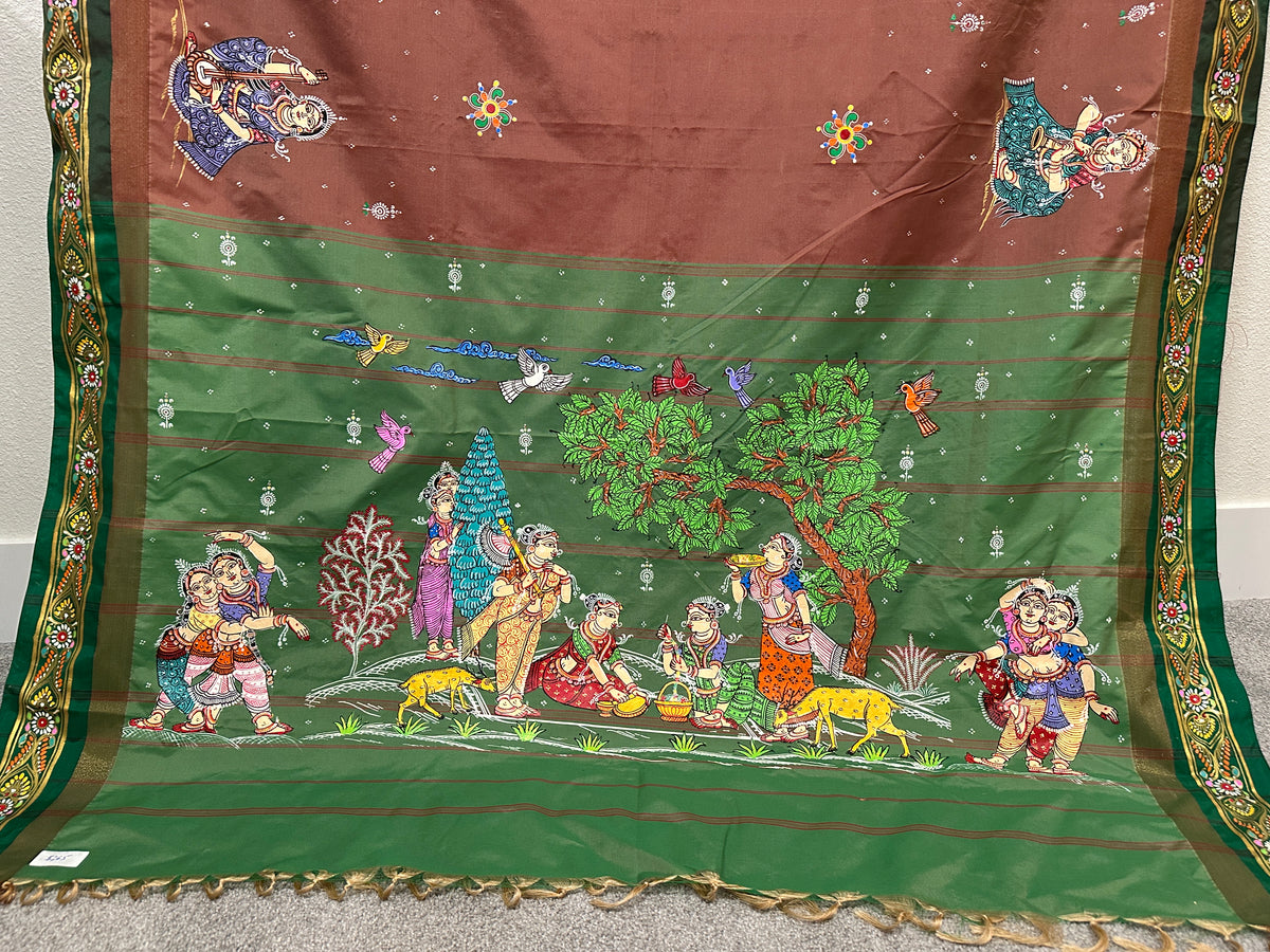Pattachitra Saree - Sakhi Shringar