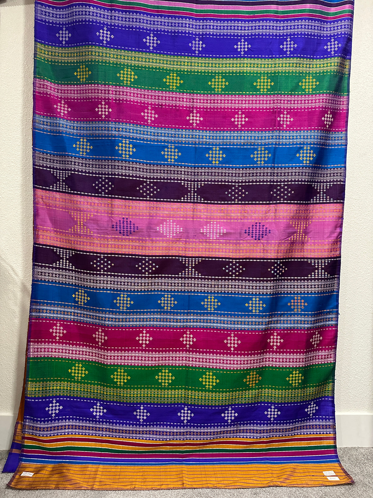Berhampuri Double Palla Electric Blue