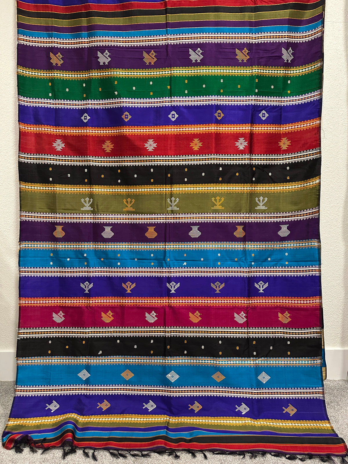 Berhampuri Double Palla Mehendi Green