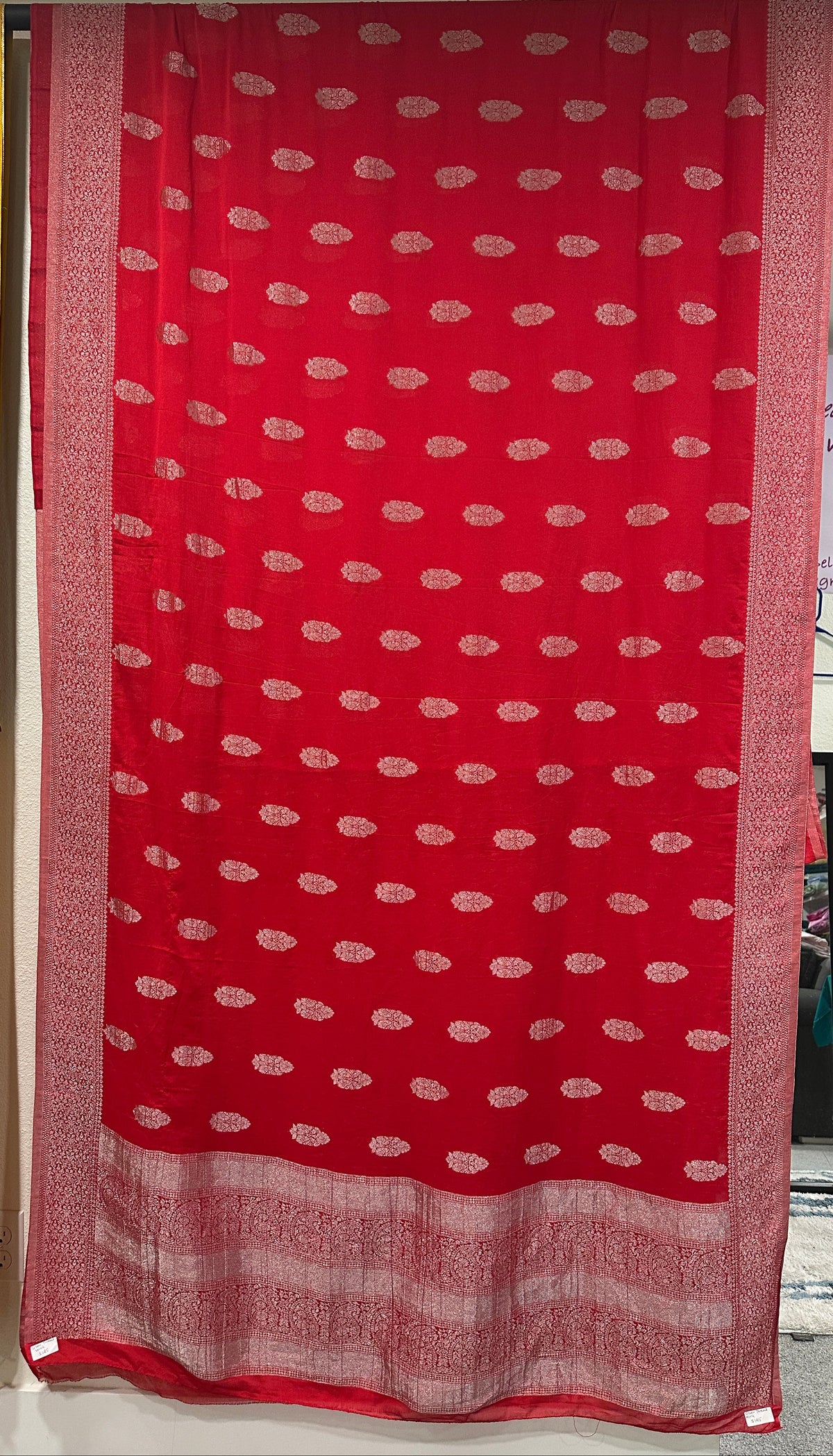 Chiffon Benarasi Style - Red