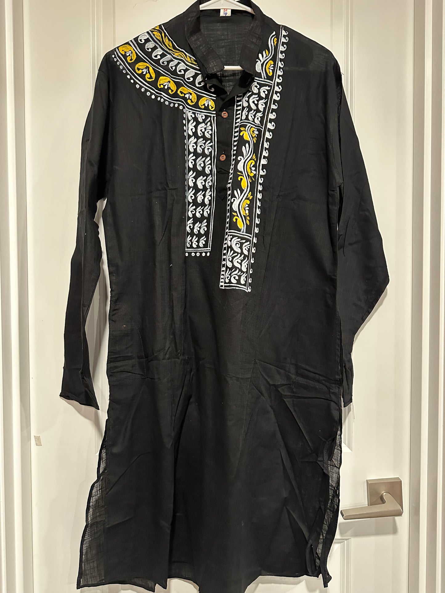 Men's Kurta - Cotton with Bengal Art Work