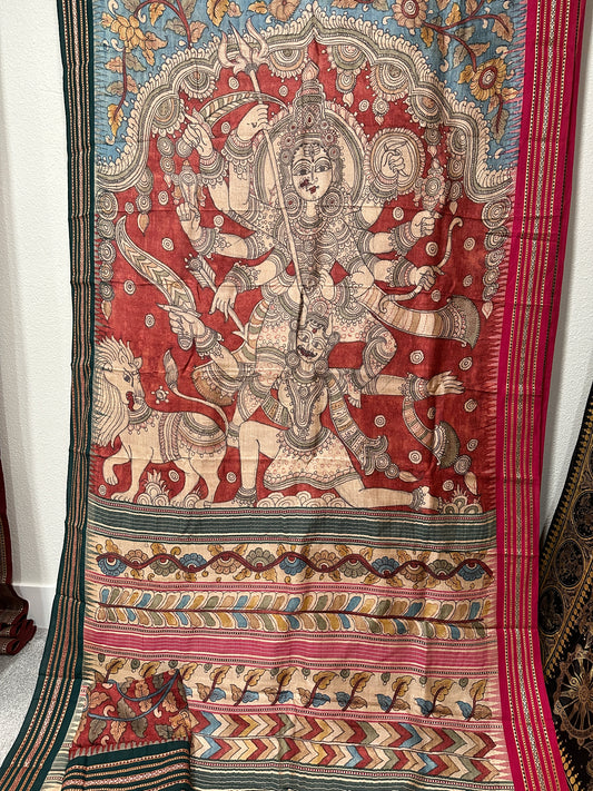 Kalamkari Sarees - Durga