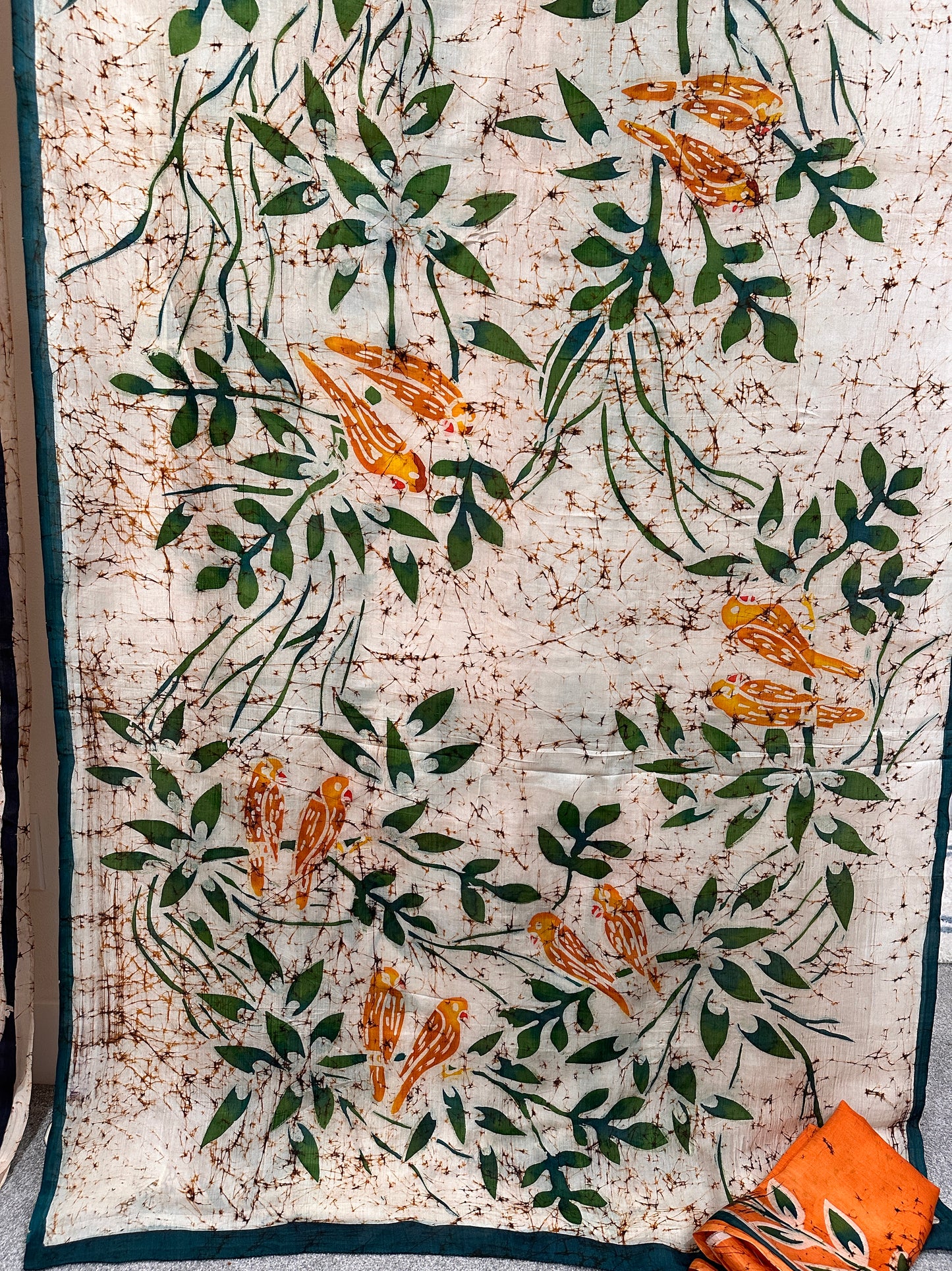 Batik  - With hand painted birds