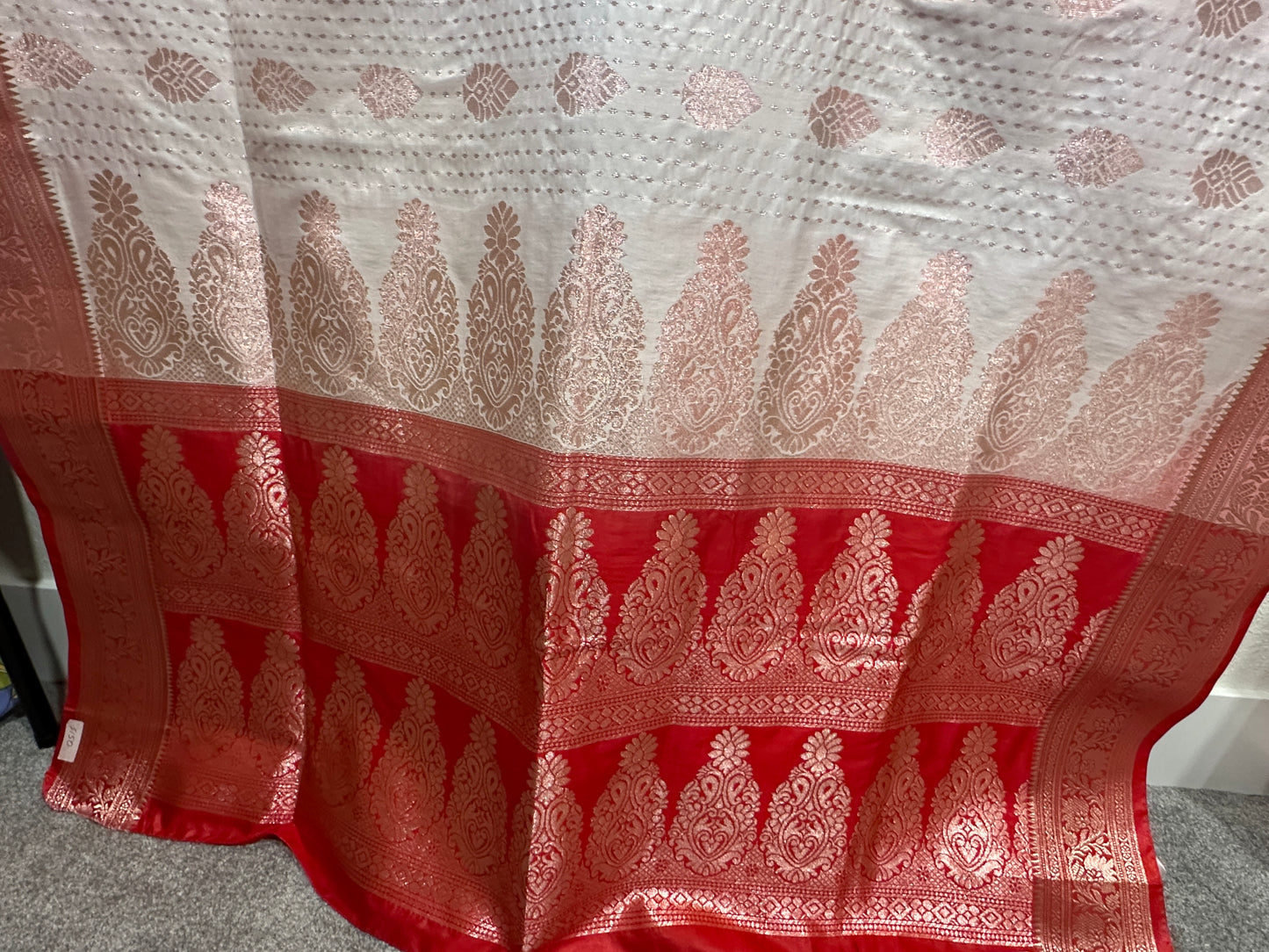 Benarasi Saree  - White