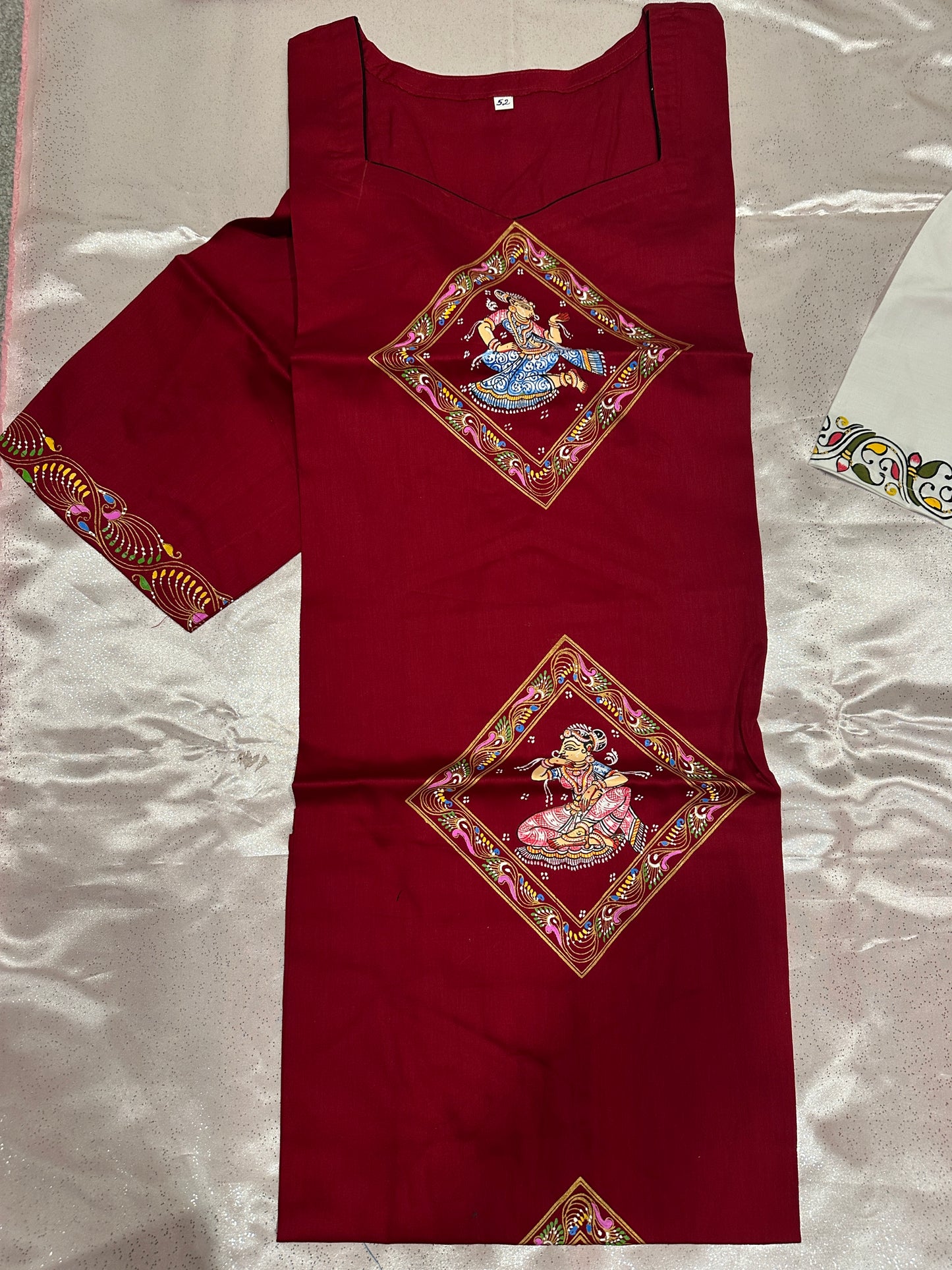 Plus Size - Kurti Maroon