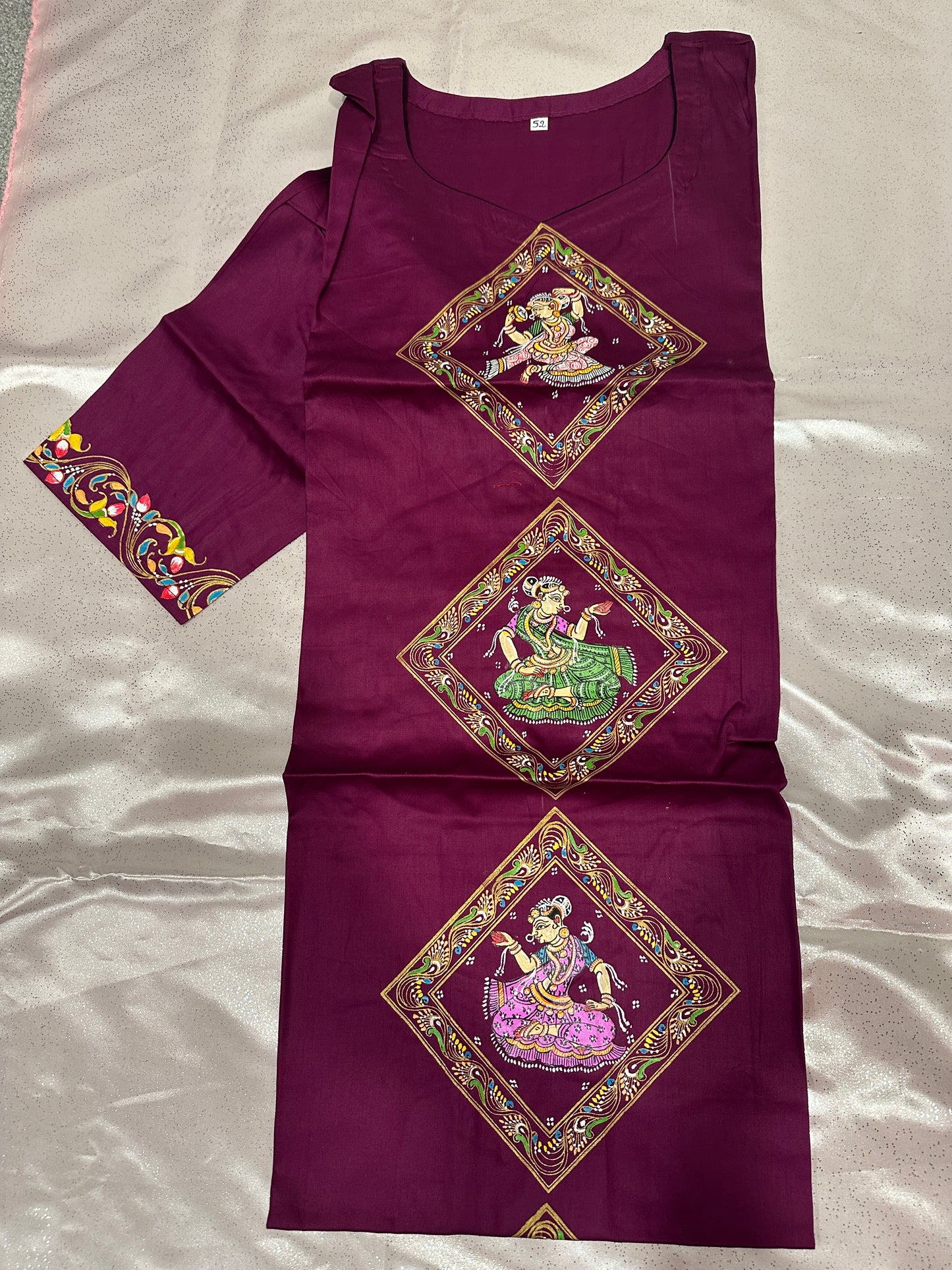 Plus Size - Kurti Wine