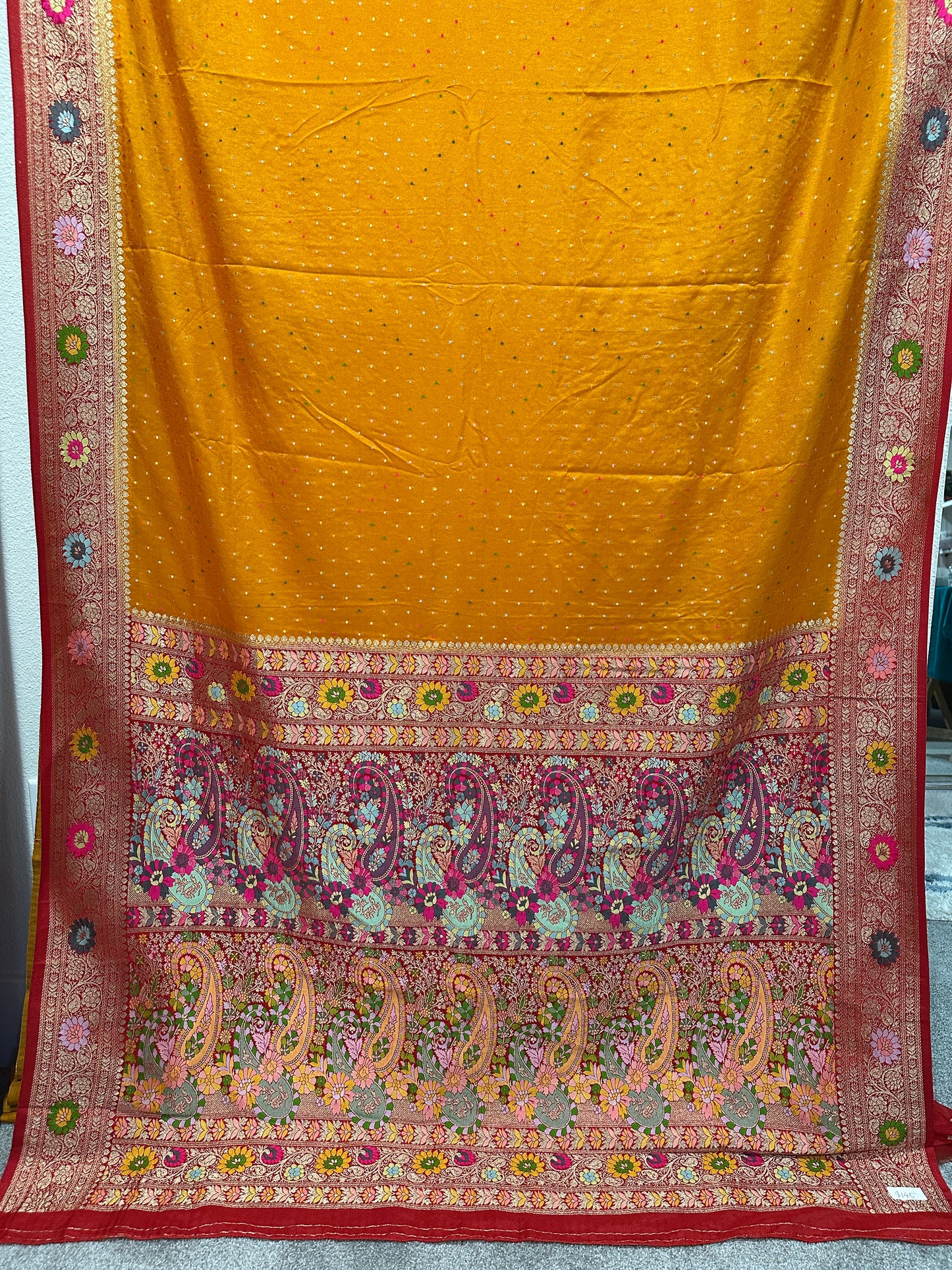 Pure Silk Sarees  - Marigold