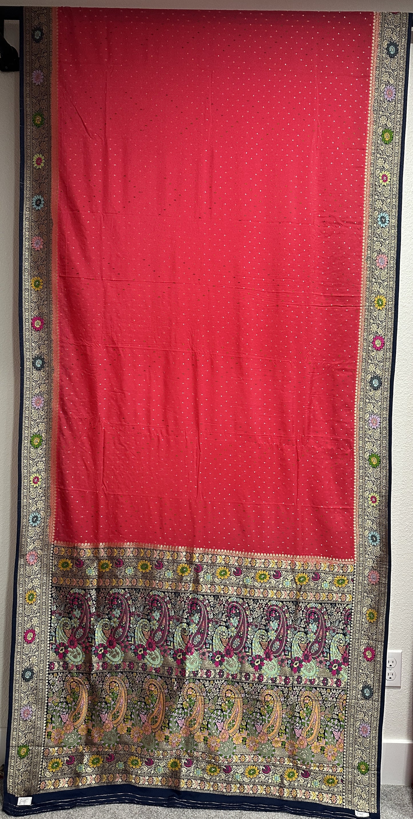 Pure Silk Sarees  - Tomato Red