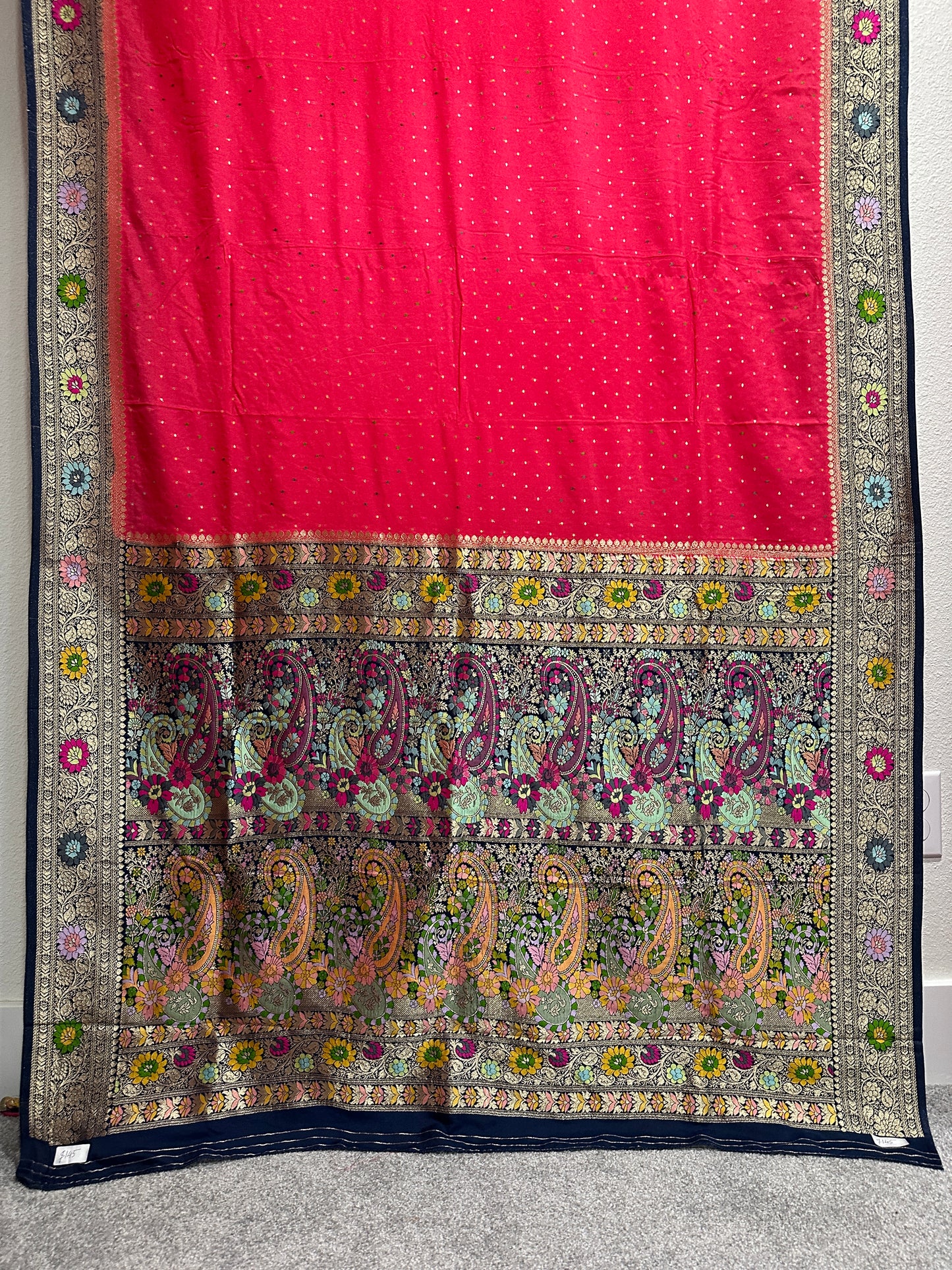 Pure Silk Sarees  - Tomato Red