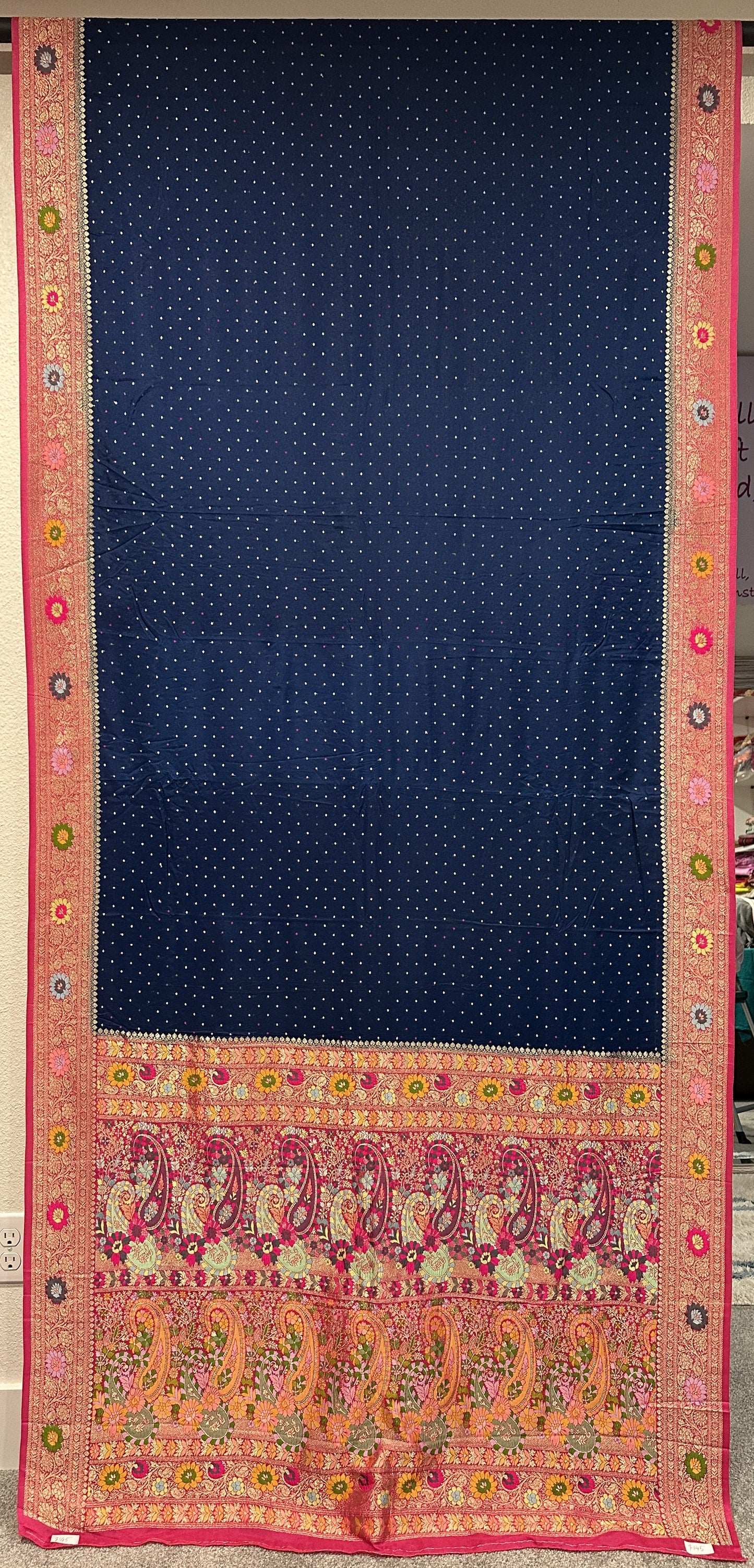 Pure Silk Sarees  - Navy Blue