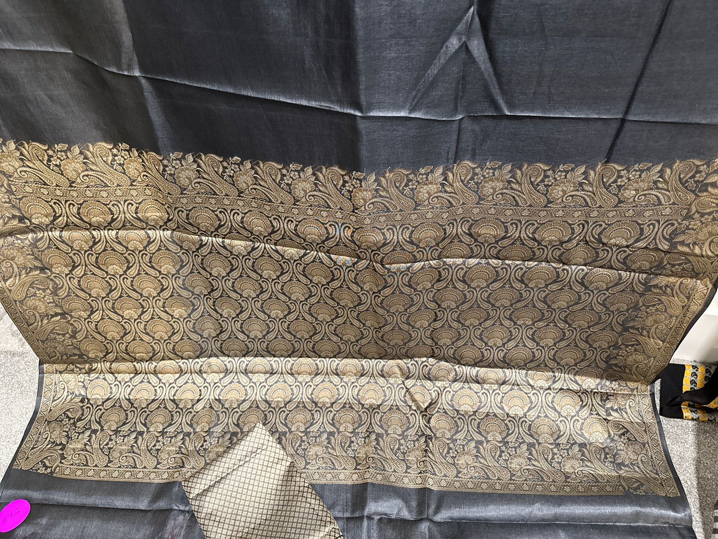 Chhattisgarh Tussar - Metallic Black