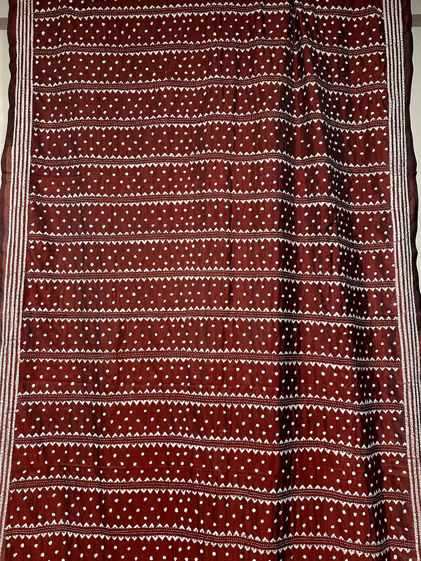 Kaantha Stitch Saree - Maroon