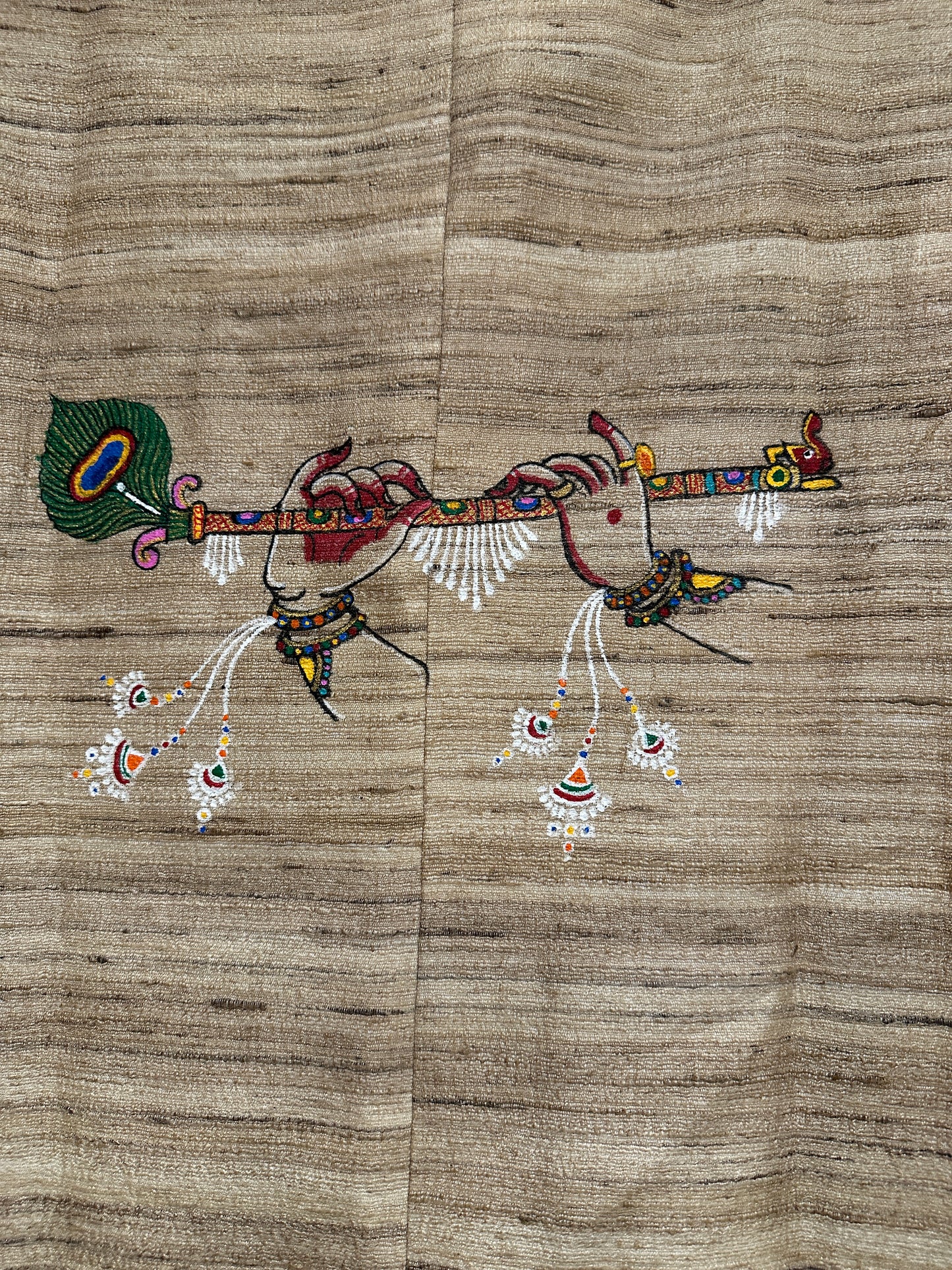 Men's Johor Coat - Pure Tussar Pattachitra - Adrushya Krishna