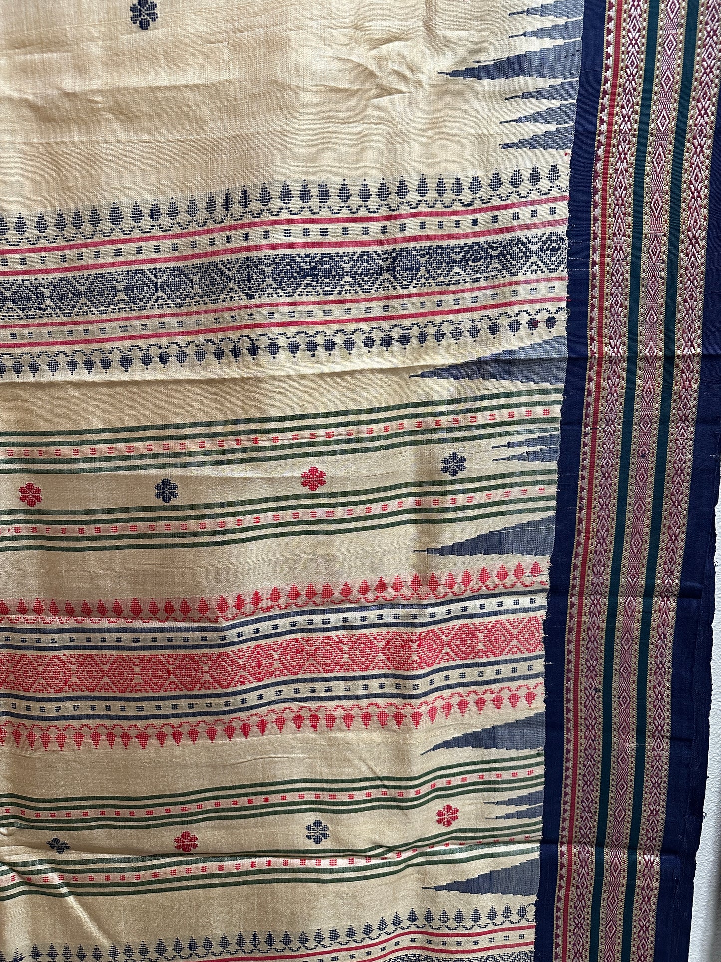 Vidarbha Tussar with Karvati Kinar and Minakari Booties