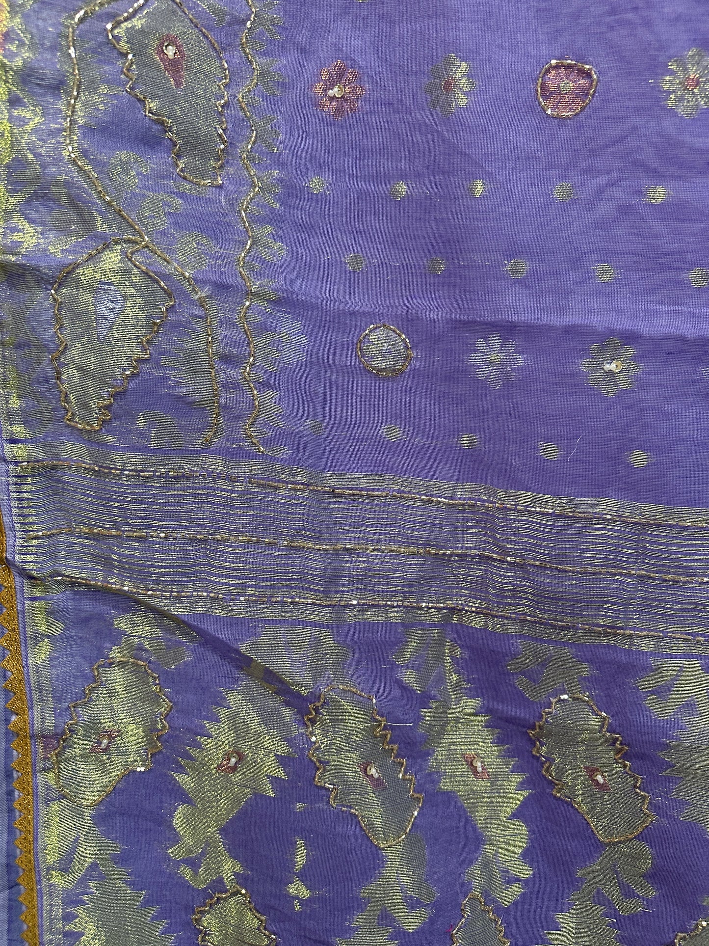 Cut Dana Dhakai in Lavender Color