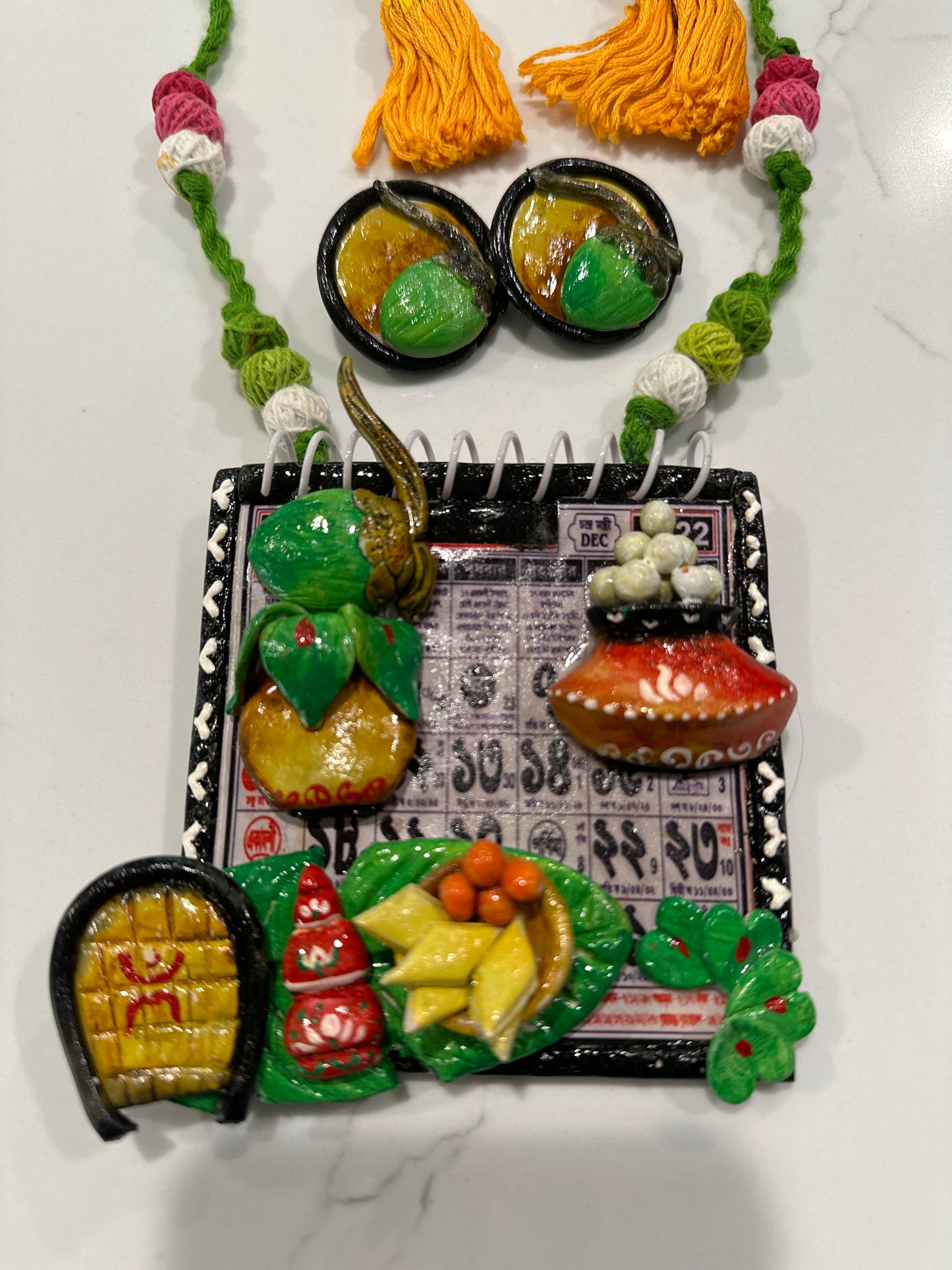 Artificial Clay Jewelry - Bengali Calander