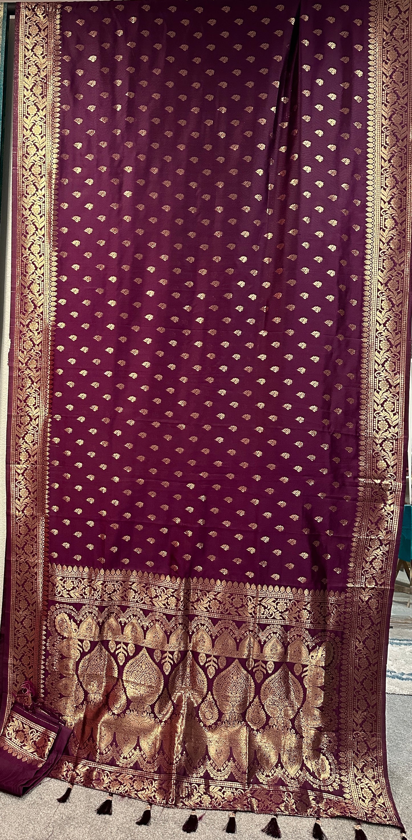 Soft Silk Benarasi Saree - Maroon