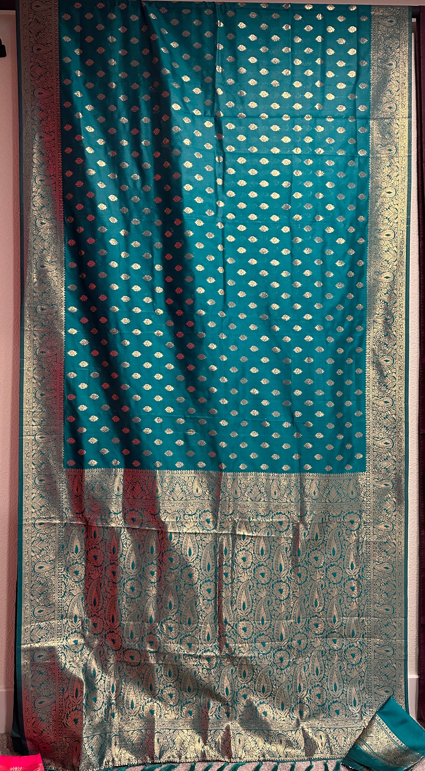 Soft Silk Benarasi Saree - Teal