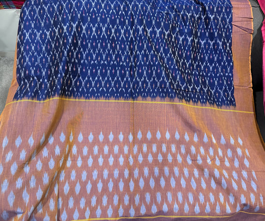 Pochampally Cotton Navy Blue