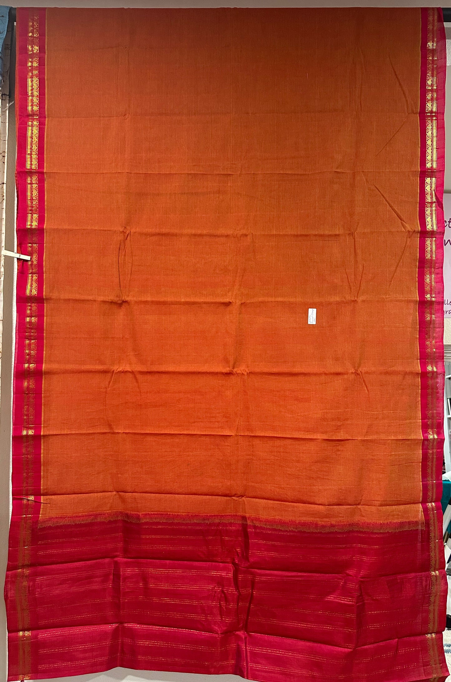 Gadwal Cotton Burnt Orange