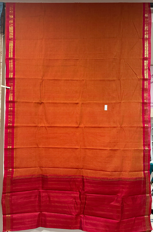 Gadwal Cotton Burnt Orange