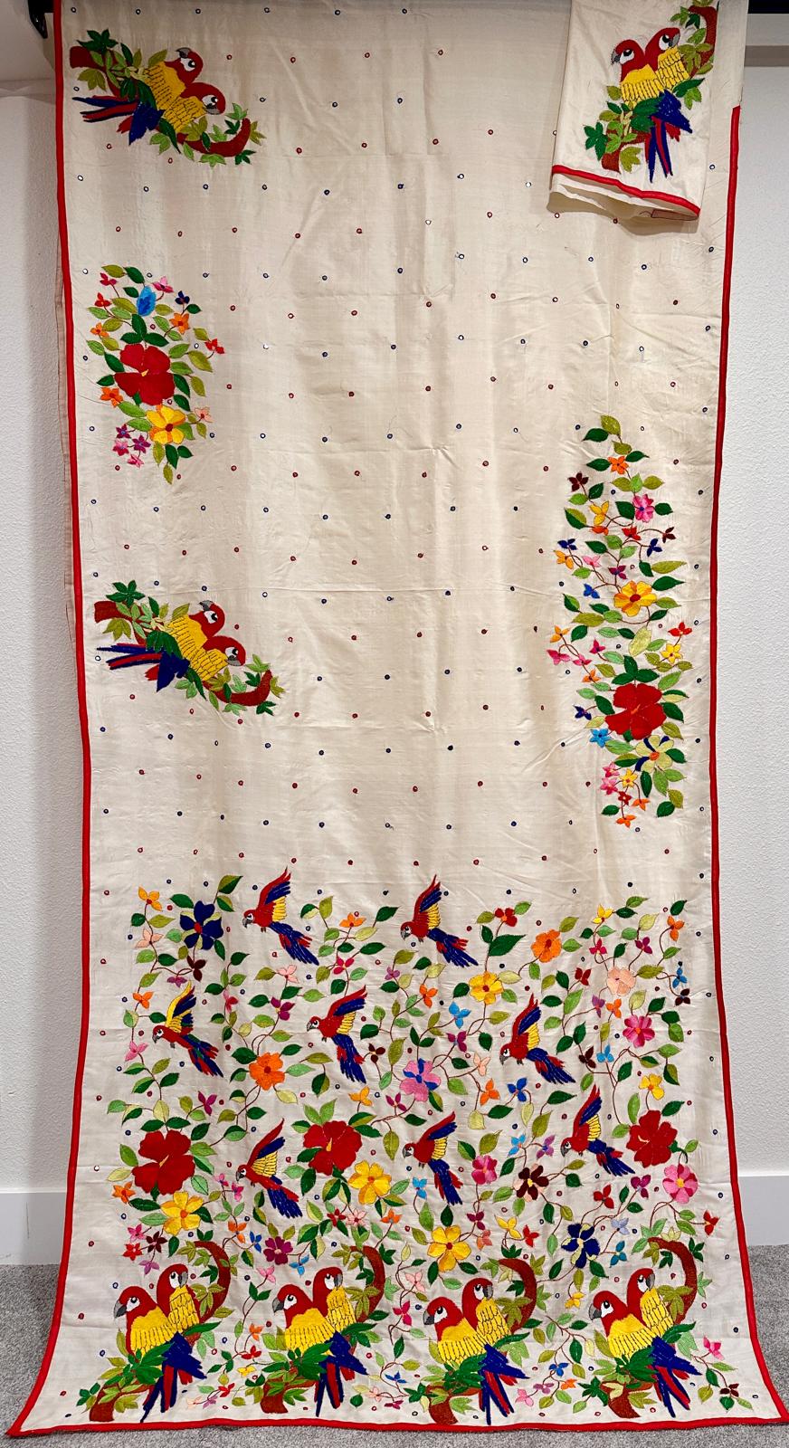 Pure Katan Silk Sarees  - Macaw Bird