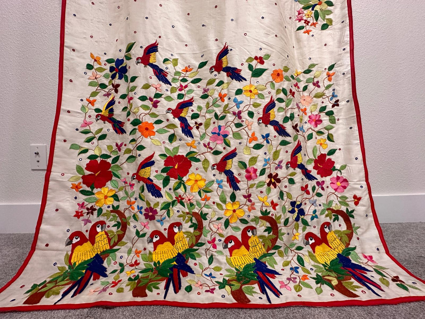 Pure Katan Silk Sarees  - Macaw Bird