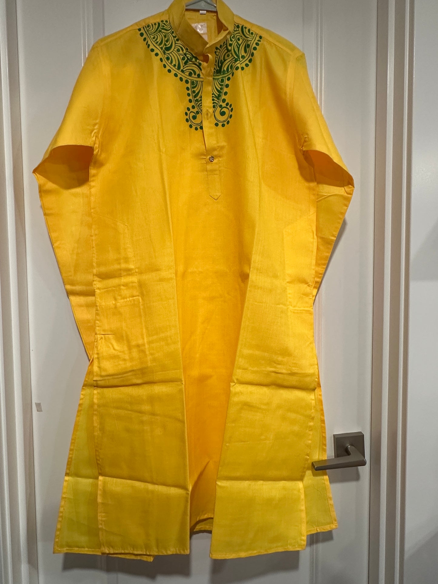 Men's Kurta - Cotton with Bengal Art Work