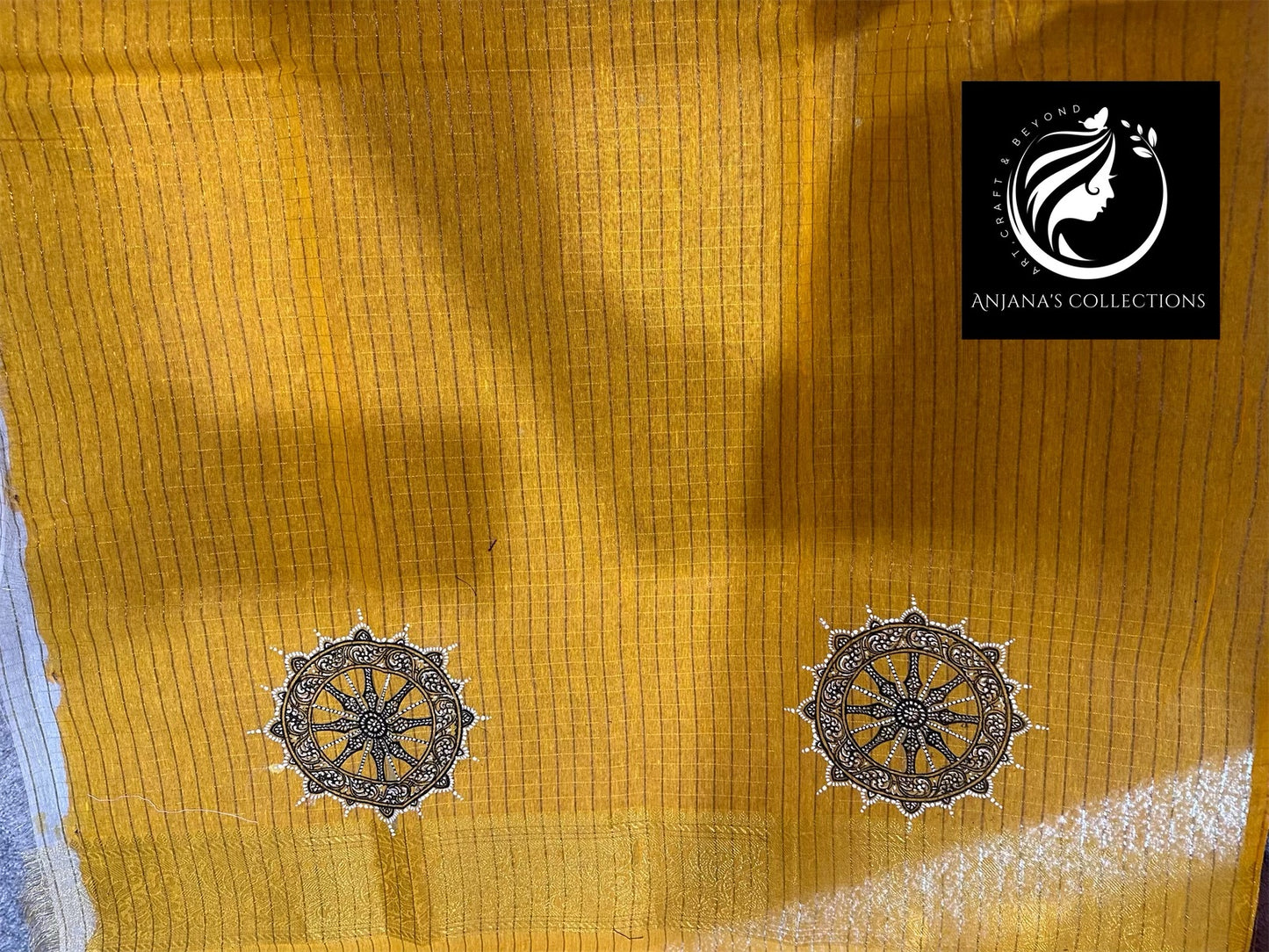 *Pre-Order Only* - Patachitra Saree - Mandala Alpana