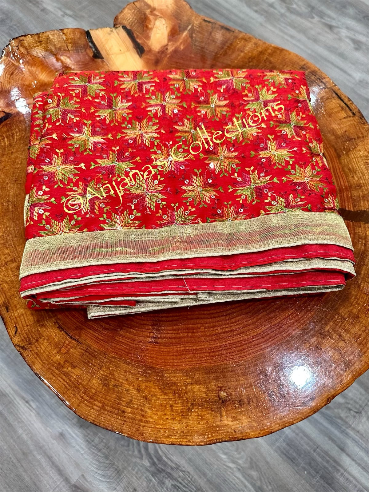 Phulkari Saree