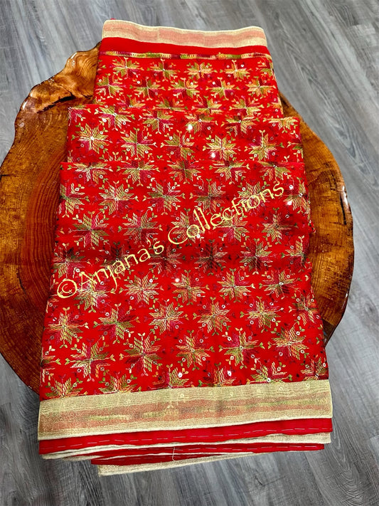 Phulkari Saree