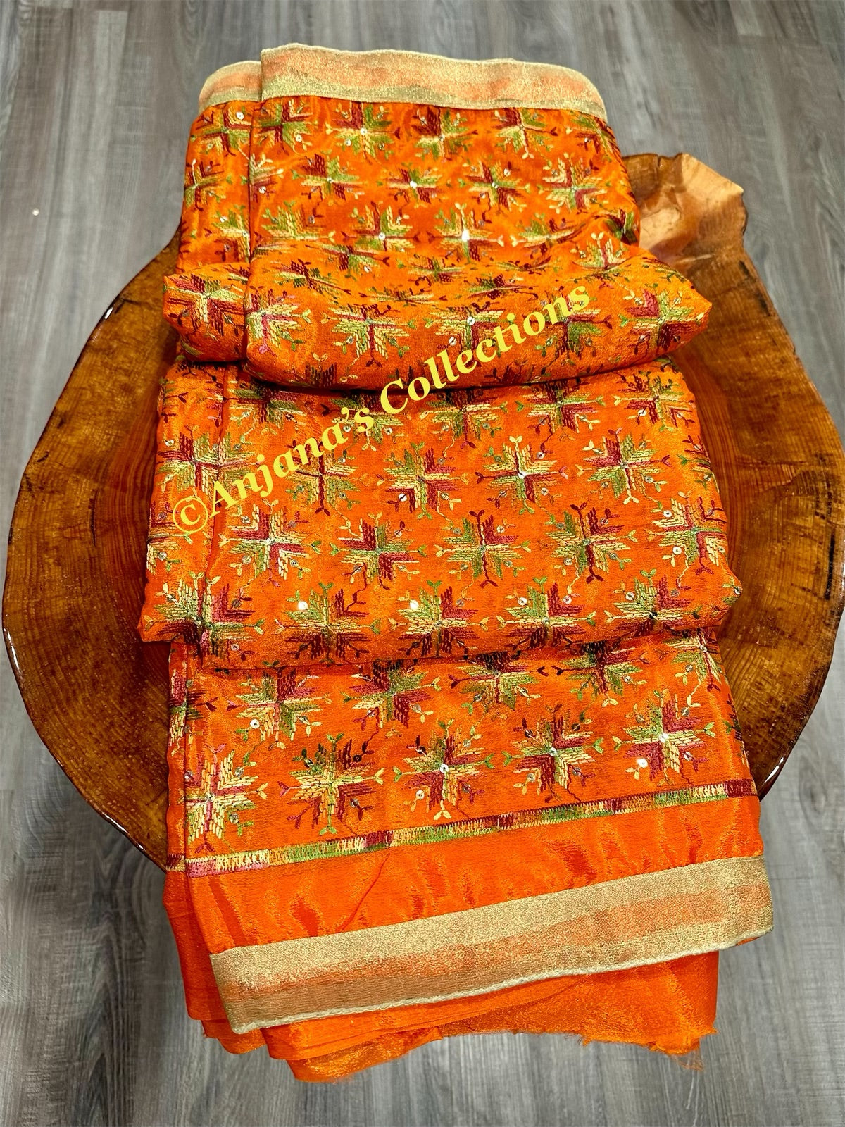 Phulkari Saree