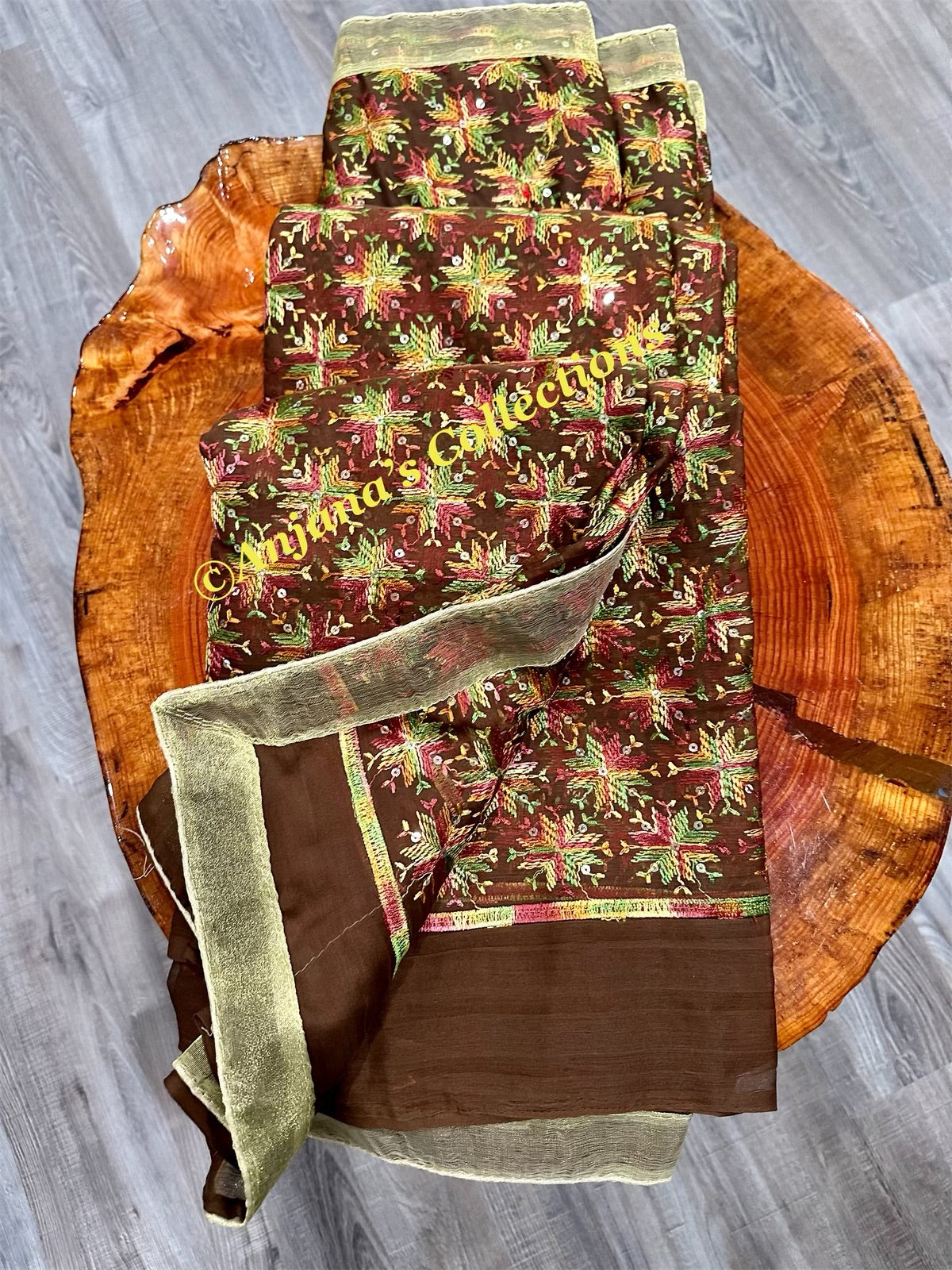 Phulkari Saree